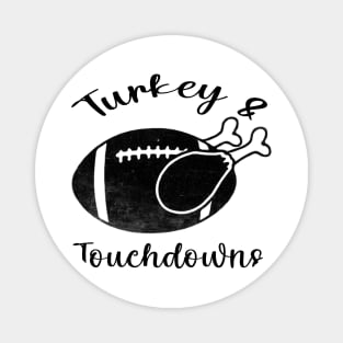 Turkey and Touchdowns / Vintage Style Magnet